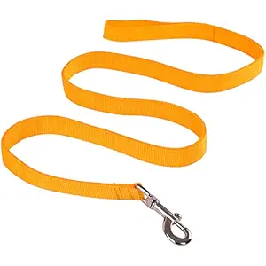 Pronto Nylon Dog Leash for Walking Running and Training (Yellow)