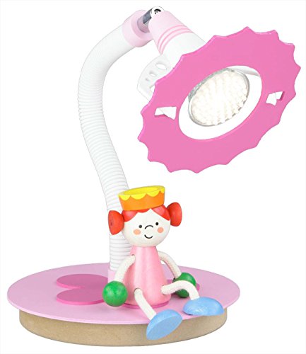 Preisvergleich Produktbild Elobra Tischleuchte, Holz, E14, rosa, 35 x 20 x 20 cm