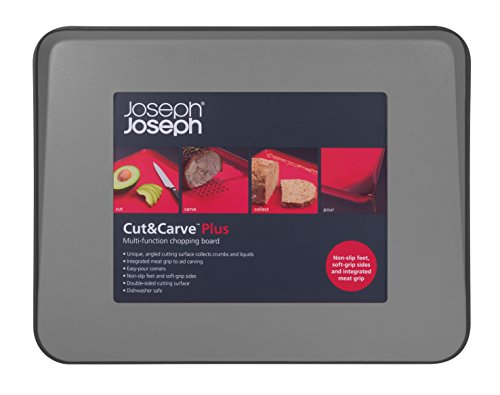 Joseph Joseph 60105 Multifunktionsschneidebrett Groß, kunststoff, 37,5 x 29,5 x 2,5 cm, grau - 4