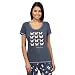 Gorgeous Dd+ Womens Dark Grey Butterfly Print Size Dd-G Pyjama Top 10