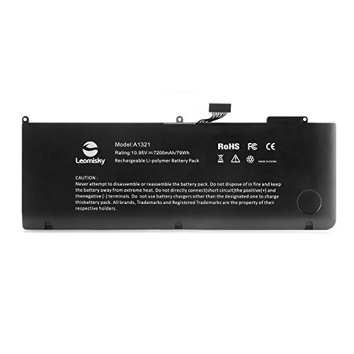 Leomisky 10.95V 7200mAh Neu Laptop Ersatz Akku Batterie for Apple MacBook Pro 15" A1321 A1286 (Nur für Mid 2009 2010 Version), MB985/986 MC118 Series Notebook Akku mit 3 Freie Schraubendreher - 12 Monate Garantie