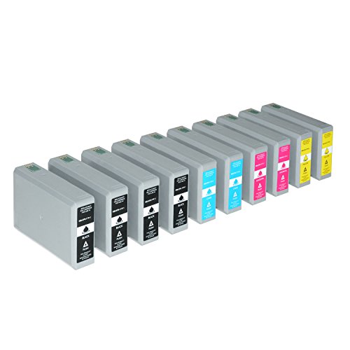 10 Tintenpatronen für Epson WorkForce Pro WF-4630 4640 DWF DTWF 5110 5190 DW 5620 5690 DWF C13 T7911 T7912 T7913 T7914 4010