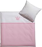 Baby Butt Bettwäsche Linon rosa Größe 80x80 cm (35x40 cm)