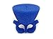 GLAMMZ New Nail Polish Ring Holder - Easy Convenient & Fun | Varnish Your Nails in Comfort & Style - Comes in 3 NEW Glamorous Glitter Colours incl: Black Nite, Ruby Red & Glitter Blue (Glitter Blue)