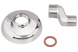 DIANHYDRO Without Brand / Generic Eccentrico Ottone Cromato con Spostamento 1/2" x 3/4" 25mm