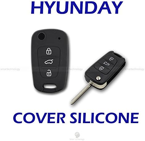 Shell Cover in Silicone Black For Protection Shell Remote Control Key 3 Three Buttons Car Hyundai i10 i20 i30 ix20 ix35 Elantra