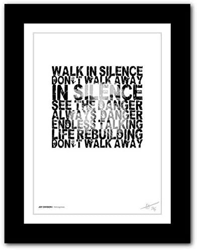 JOY DIVISION Atmosphere - A3 song lyric typography poster art limited edition print #42