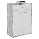 Durch die Schublade und die 2 Türen, kann die Anrichte auch ohne Probleme als Mehrzweck-, Büro- oder Aktenschrank genutzt werden.