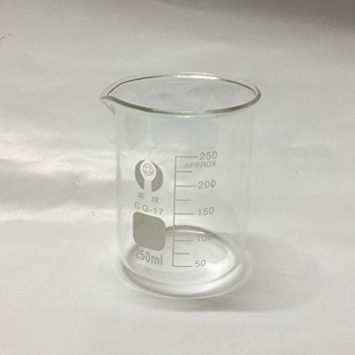MagiDeal Messbecher Werkzeug, Transparente Borosilikatglas Labor Messbecher – Klar, 250ml - 3
