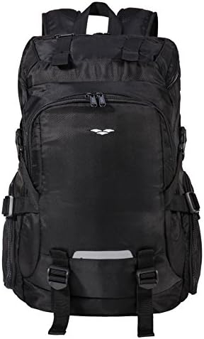 Laptop Travel Backpack Casual Daypack School Rucksack for Men and Women, 30L, Black