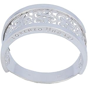 Gioiello Italiano - Bandring mit Blumen in Weißgold