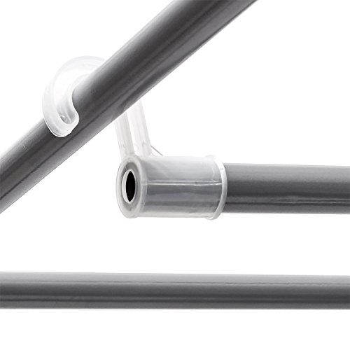 Relaxdays Faltschrank groß H x B x T: 175,5 x 148 x 43cm Stoffschrank mit Kleiderstange und 12 Ablagen als Garderobenschrank und Campingschrank zum Falten Kleiderschrank aus Stoff staubsicher, beige - 5