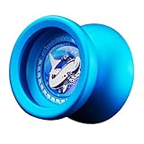 Serie: T9 NON Sharplace YoYO Professional Spin Ball Bearing Cóncavo Juego Abierto Infantil de Aleación de Aluminio - Azul