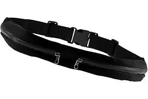 REY Sac à Dos de Course à Pied, étanche, pour l'entraînement, Les Voyages et Autres, réglable pour Tous Les Types de téléphones, Couleur Noir