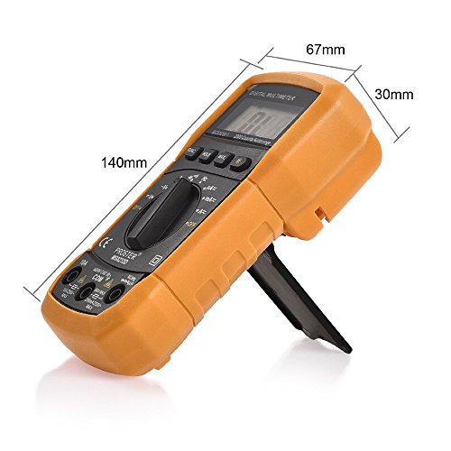 Proster Digitaler Multimeter Auto ranging Digital Multimeter Multitester- AC / DC Spannung DC Strom Dioden Transistor Kontinuität Tester mit Hintergrundbeleuchtung LCD - 8