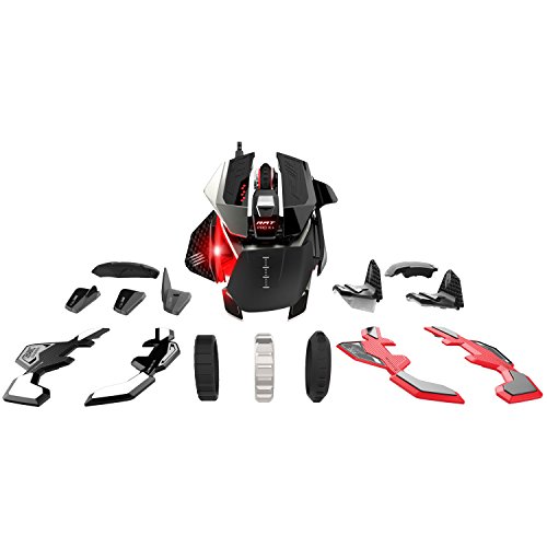Mad Catz PRO X+ Gaming Maus für PC, 12.000 DPI optischer Sensor schwarz