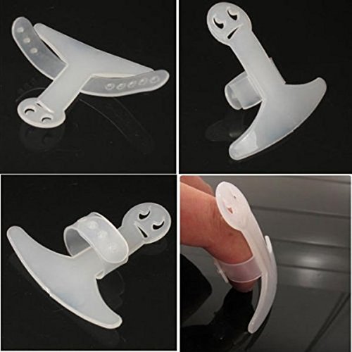 LEORX 2Stk. Messer schneiden Hand Guard Küche Gadgets Anti-Schnitt Hand Finger Protector (weiß) - 3