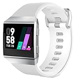 Drachen Strap für Fitbit Ionic Smart Watch, Weiches Silikon Sport Ersatzarmband (Weiß)