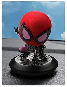 BKN Attractive New Car Dashbaord Superhero Design Air Freshener For All Car Interior Dashboard Decoration Accessories Perfume (Red, Spiderman)