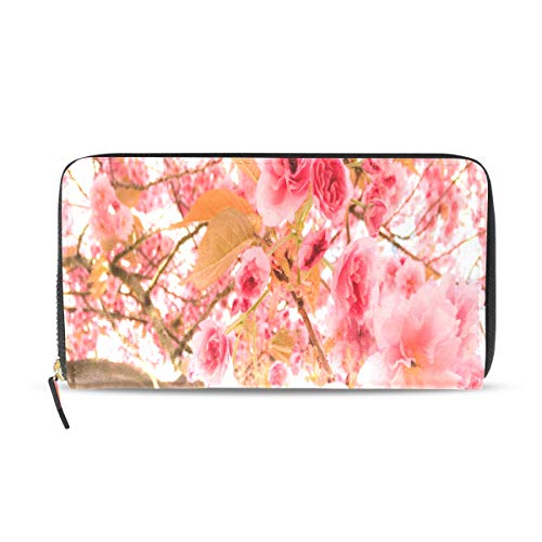 Preisvergleich Produktbild Blühende herrliche Blumen Garten lange Passport Clutch Geldbörsen Reißverschluss Geldbörse Tasche Handtasche Geld Organizer Tasche Kreditkarteninhaber Für Dame Frauen Mädchen Männer Reise Geschenk