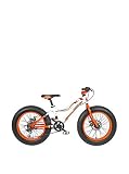 Fausto Coppi Kids Fat Bike Fahrrad, Farbe: Weiß/Orange