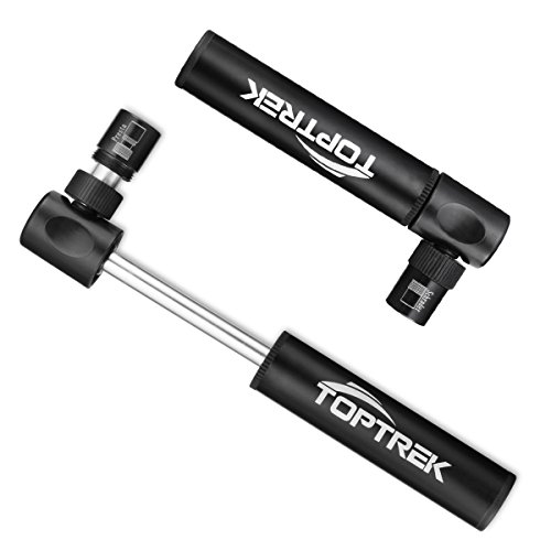 Toptrek Fahrradpumpe Mini Luftpumpe Fahrrad Rennrad Alle Ventile Kugeliger Nadel ist auch eingeschlossen - 4