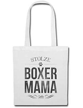Stolze Boxer Mama Hund Frauchen Stoffbeutel von Spreadshirt®