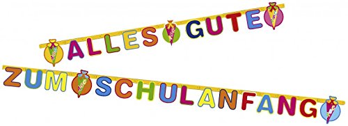 Girlande zum Schulanfang oder Einschulung 3 Meter lang