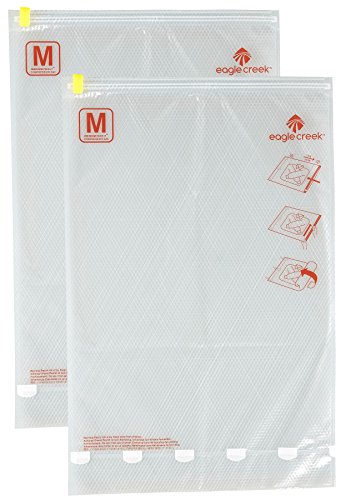 pack-it by Eagle Creek Original Compression Sac Set M/M clear flame orange