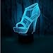Produktbild Shuyinju High-Heeled Schuhe 3D Nachtlicht Acryl-Usb-Netzteil 3D Kleine Led Nachtlicht Luminary Usb Led Leuchten 3D