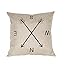 Produktbild COFCO Fashion Kissenbezug Sofa Bett Auto Dekoration Mit Deko-Kissenbezug, Navigation Compass, 45*45cm