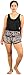 Lofbaz Women's Funky Summer Elastic Waist Mini Shorts One Size Dark Purple