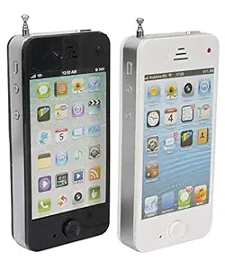 TOYSM i Phone 5 walkie Talkie Battery Operated Phone Shaped Walkie Talkie Set Toy for Kids