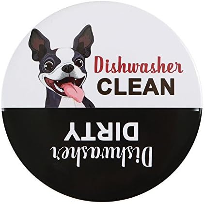 iRush Premium Dishwasher Magnet Clean Dirty Sign, Non-Scratching Backing Rotated Indicator Works for Dishwashers, Reminder Tells Whether Dishes Are Clean or Dirty