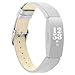 Produktbild TianranRT Ersatz Leder Watchen Bänder Handgelenk Riemen für Fitbit Inspire/Inspire HR (Weiß)