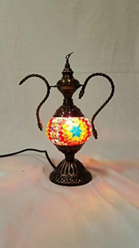 Multicolour Turkish MosaicTeapot Kettle Style Table lamp Desk Lamp