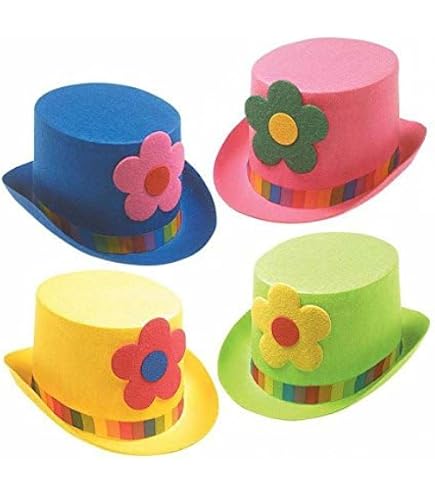 100 Mini Cappelli A Cilindro Neri In Plastica Per Decorazioni Fai Da Te - 1,5 Cm, Per Cupcake E Pupazzi Di Neve - 2