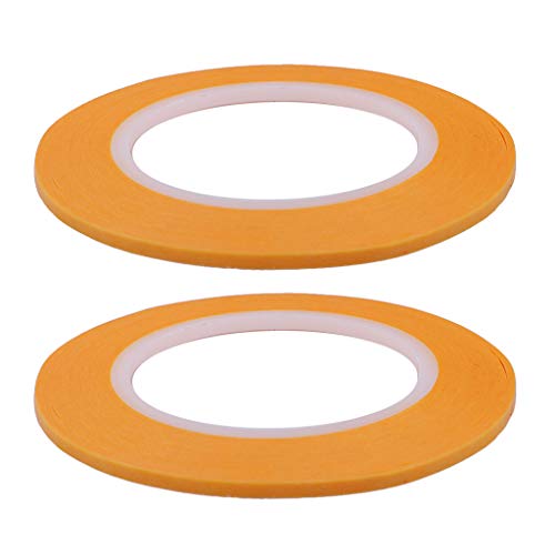 Preisvergleich Produktbild Homyl 2pcs 2 / 3mm Papier Abdeckband Abdeckpapier Klebeband Zubehör für Modellbau