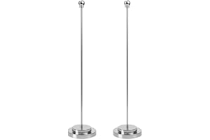 BESPORTBLE Mástil De Bandera De Metal para Escritorio Soporte Portátil De 2 Piezas Ideal para Reuniones Fiestas Y Decoraciones De Oficina