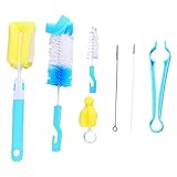 Dieser Artikel kann um 360 Grad gedreht werden und der Schwammkopf hat genügend Elastizität. Die gesamte Innenfläche der Flaschen kann leicht gereinigt werden, auch an schwer zugänglichen Ecken und Böden.