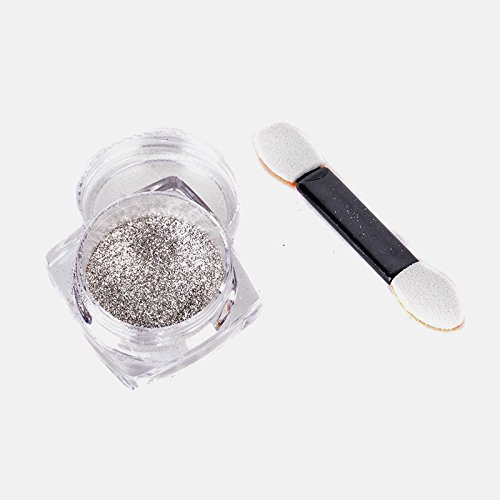 Nagel Glitzerpuder,Spiegel Glitter Chrom Effekt Nail Art Pulver - 2
