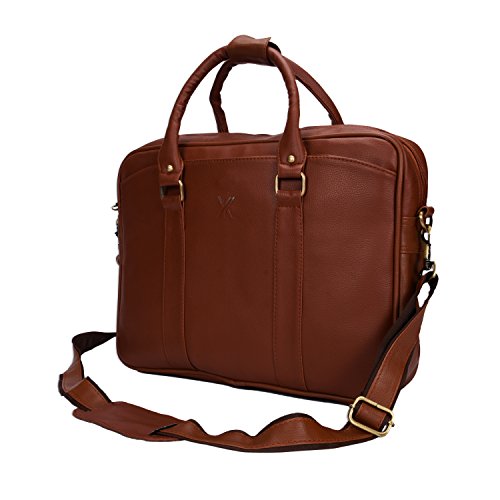 Yark Mens Faux Leather Cross-body Laptop Office Bag Fits upto 15.6" Y1301,Tan RS.1299 (63.00% Off) - Amazon