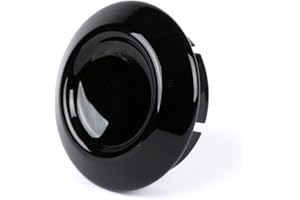 MOTO NOSTRA Abdeckkappe Radmutter/Bremstrommel schwarz glänzend D=35mm kompatibel für Vespa Primavera (2013-), Sprint (2014-), GTS 125-300