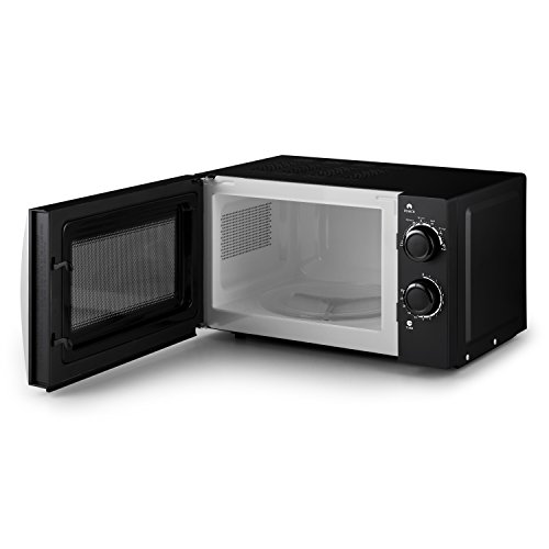 Klarstein myWave Mikrowelle Mikrowellenofen (700W, 20 Liter, Timer, 6 Leistungsstufen, großes Sichtfenster) schwarz - 5