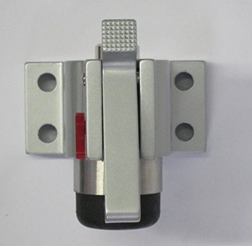 1 X Türstopper TS-83030 Grau Massiver Alu Guss Bodenmontage mit Feststeller Türpuffer - 5