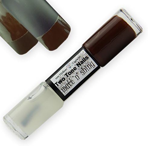 EigenArt Nail Polish Two Tone Matt'n'Shiny Set - dark chocolate