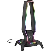 Rampage RM-H27 IGRIS Type-C RGB Siyah Kulaklık Standı RM-H27 IGRIS SIYAH
