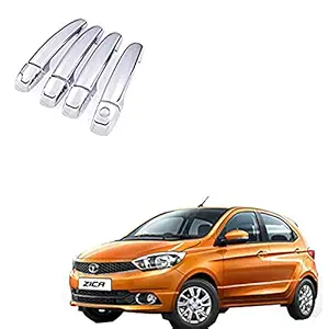Auto Pearl Car Chrome Door Handle Latch Cover for - Tiago (Set of 4)