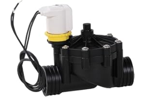 RPE Elettrico betätigtes Valvola solenoide 1 "Filettatura Interna 24 VAC con Flow-Controllo, Nero, 13 x 14 x 7 cm, nd632
