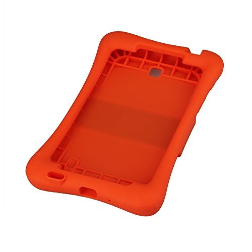 NEWSTYLE Samsung Galaxy Tab 4 7.0 Kinderfreundliche Silikon Hülle Schutzhülle Tasche Case für Samsung Tab 4 SM-T230 / T231 / T235 (7 Zoll) – Orange - 5